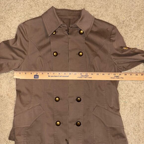 Marc Aurel double breasted military khaki fitted Goge jacket size EU 42 - Picture 10 of 12
